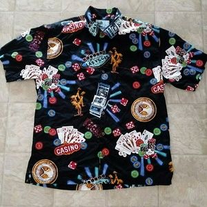 Aftco Bluewater Men's XL Las Vegas Burlesque Rayon